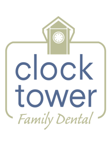 clock tower family dental logo